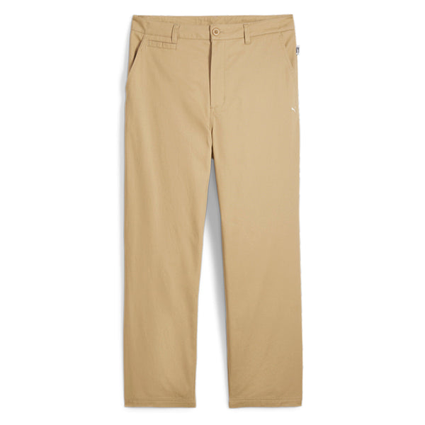 Shop Beige Mens Puma Made With Quality Chino Flat Front Pants