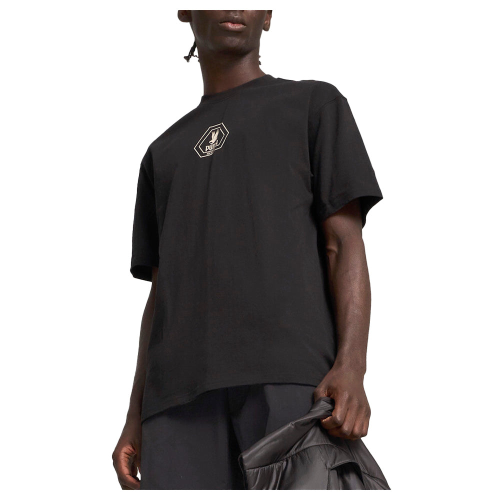 最安値‼️希少サイズ 27.5 puma skepta 海外ストリート tig着用 Shop Black Mens PUMA X SKEPTA Graphic Crew Neck Short Sleeve T