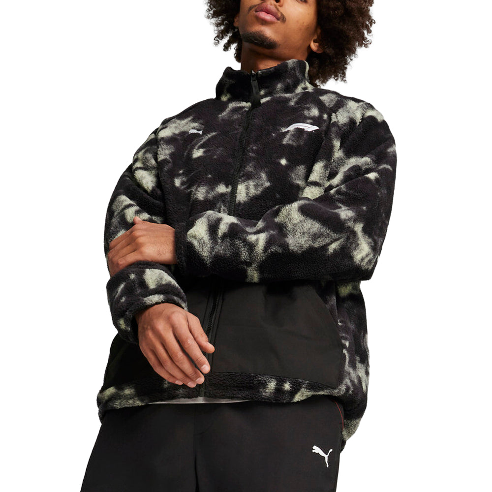 Shop Black Mens F1 Statement Puffer Full Zip Jacket – Shoebacca