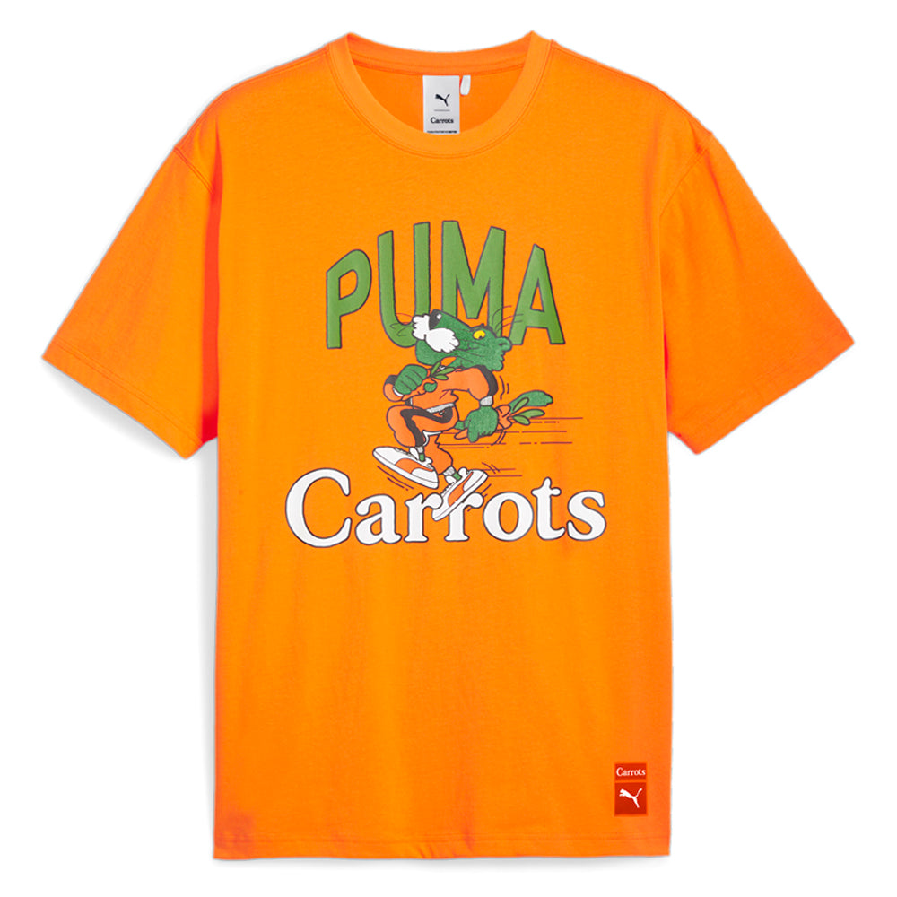 Shop Orange Mens Puma PUMA X CARROTS Graphic Crew Neck Short