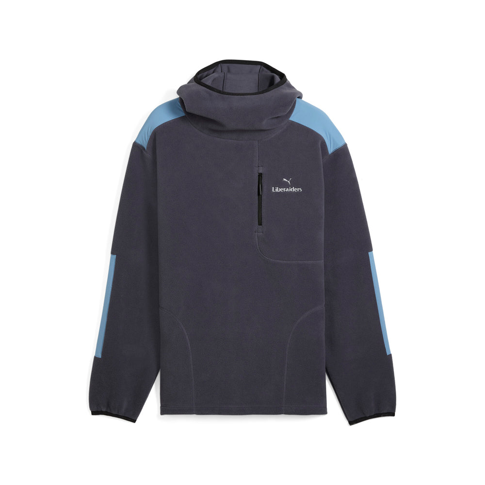 Shop Grey Mens PUMA X LIBERAIDERS Balaclava Pullover Hoodie