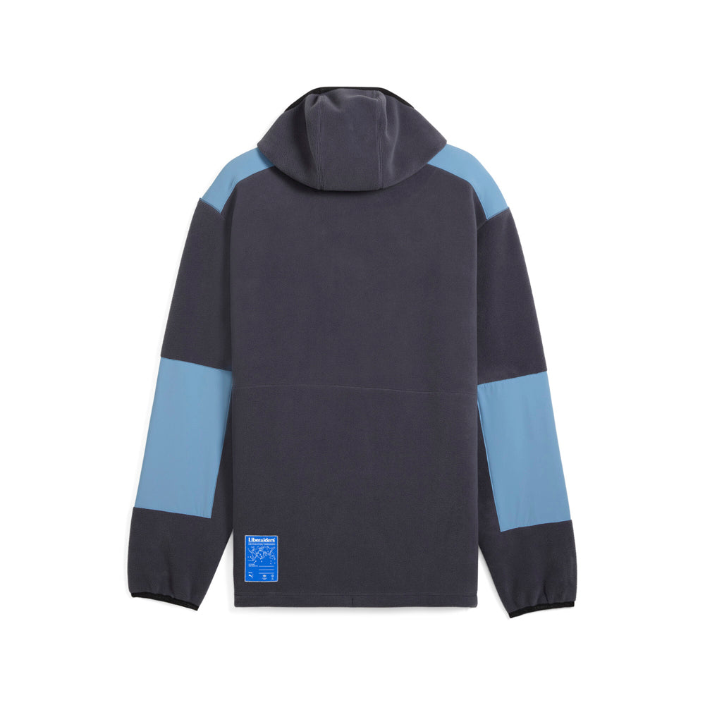 Shop Grey Mens PUMA X LIBERAIDERS Balaclava Pullover Hoodie