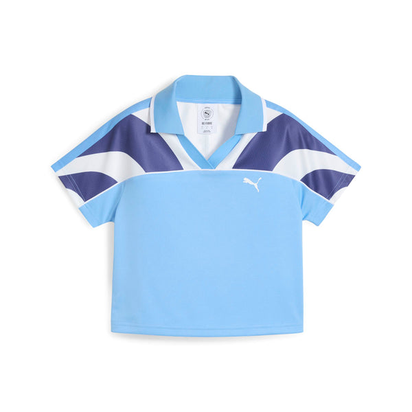 Shop Blue Womens Future Archive Football Jersey Baby Crew Neck