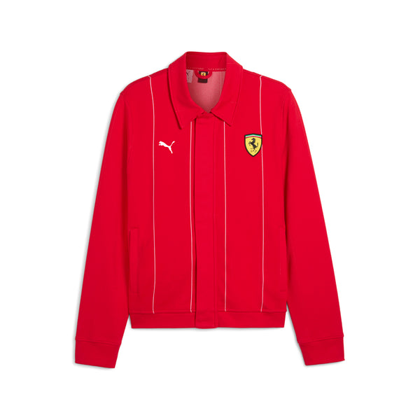 Shop Red Mens Scuderia Ferrari Race Premium Full Zip Jacket