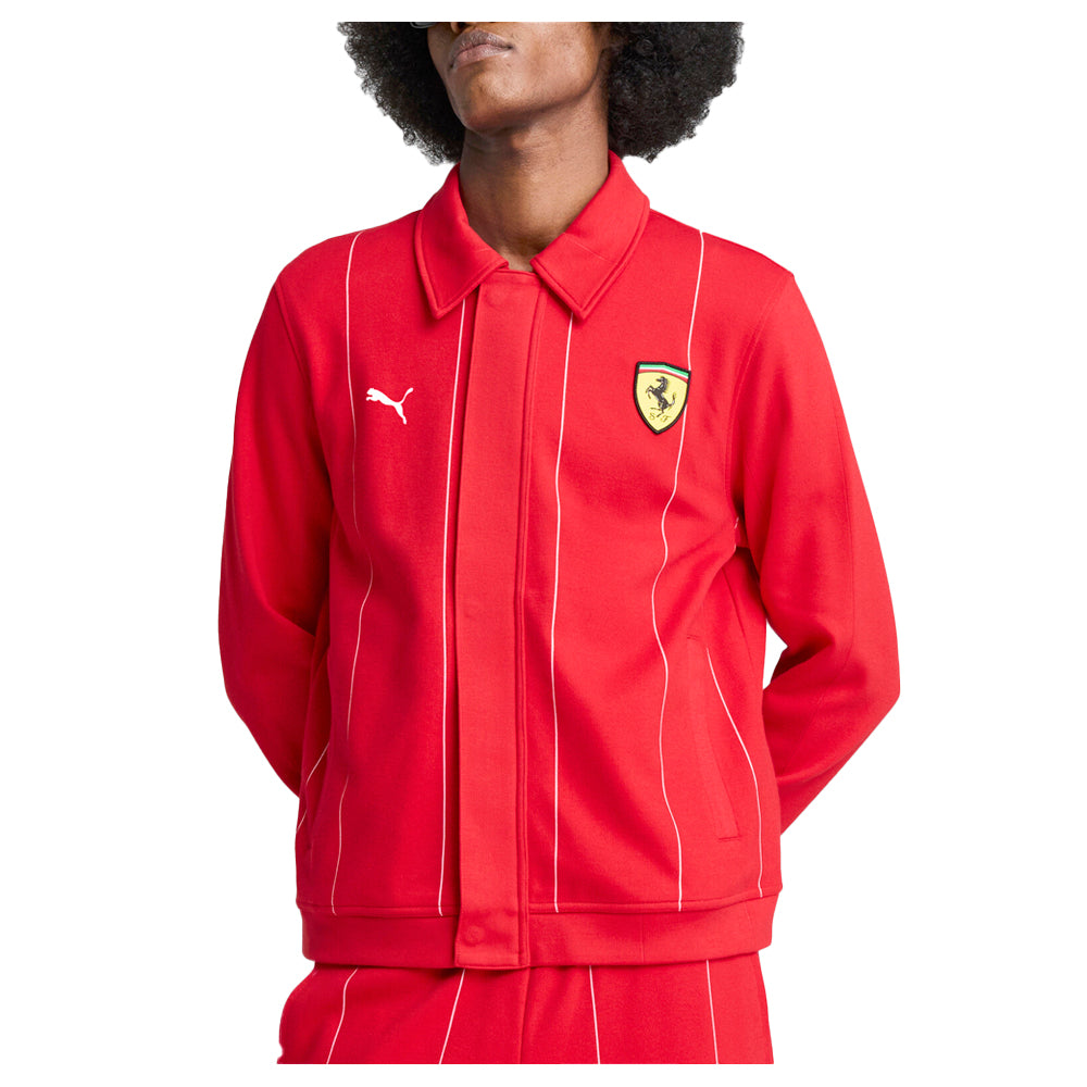 Shop Red Mens Ferrari Race Premium Full Zip Jacket – Shoebacca