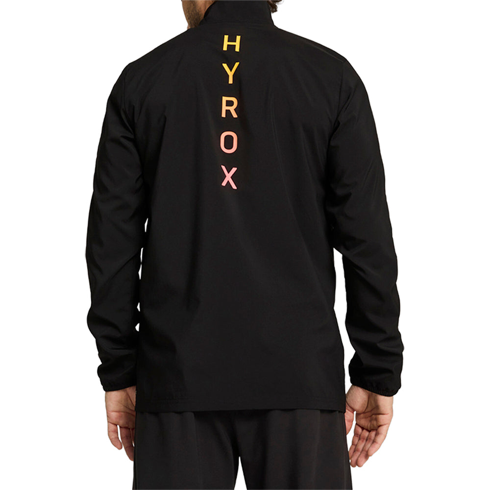 Shop Black Mens PUMA X HYROX Run Favorite Woven Full Zip Jacket