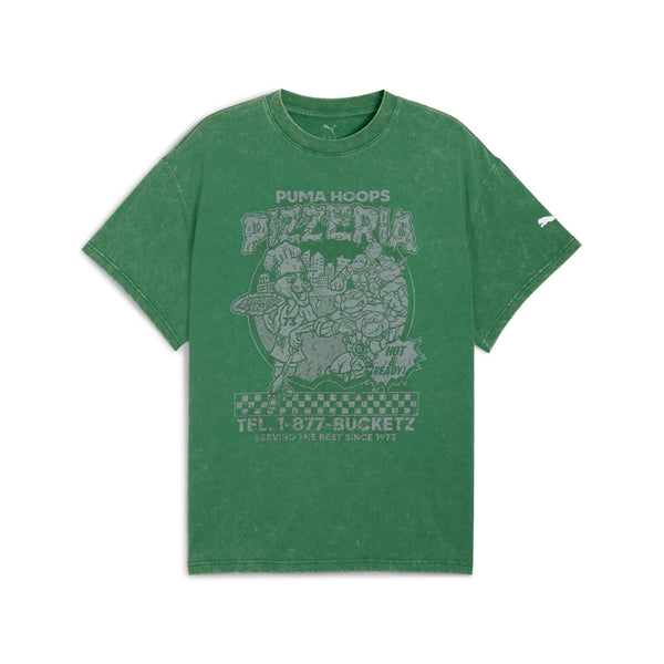 Shop Green Mens PUMA X TEENAGE MUTANT NINJA TURTLES Hoops Graphic