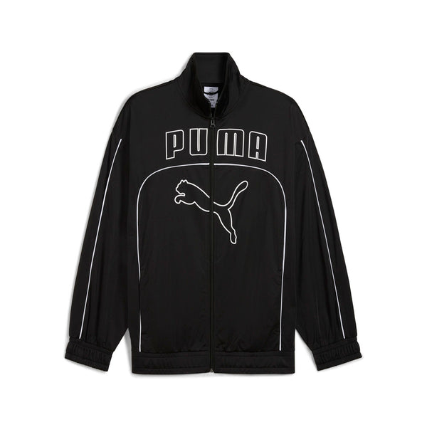 Shop Black Mens Future PUMA Archive Relaxed Full Zip Track Jacket