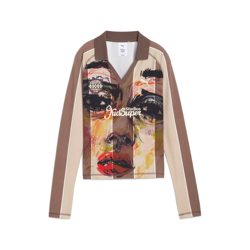 Shop Brown Womens PUMA X KIDSUPER Long Sleeve Jersey – Shoebacca