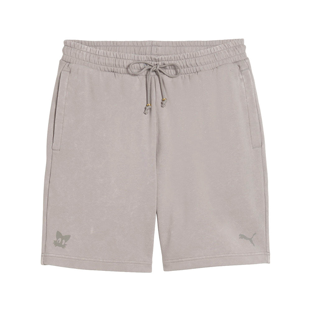 Shop Grey Mens PUMA X SONIC THE HEDGEHOG Relaxed 7 Inch Shorts