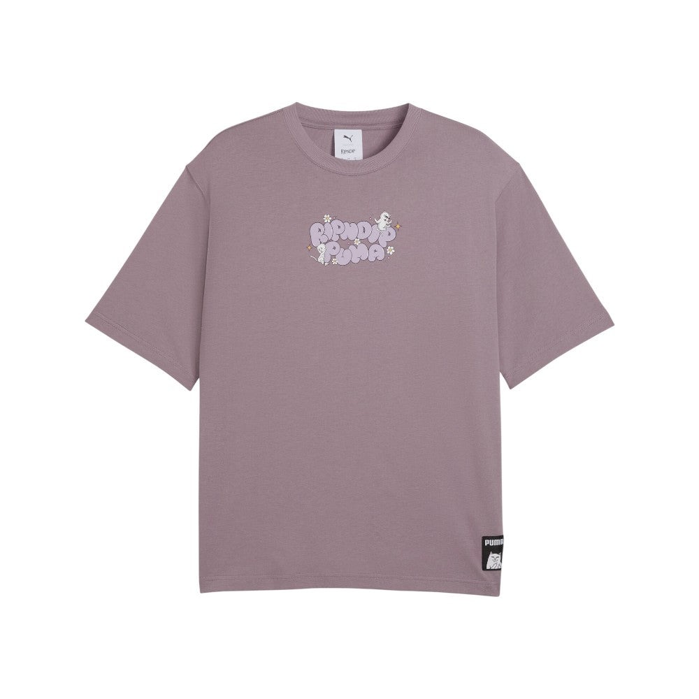 トップス pppp Shop Purple Mens PUMA X RIPNDIP Boxy Graphic Crew Neck Short