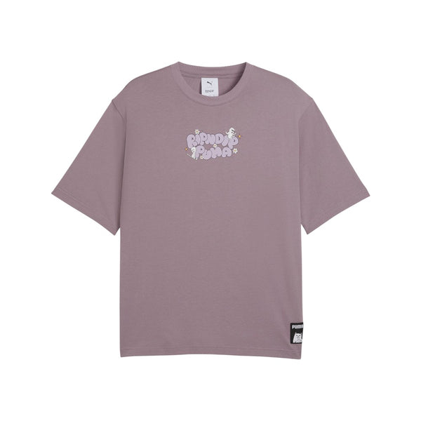 Shop Purple Mens PUMA X RIPNDIP Boxy Graphic Crew Neck Short