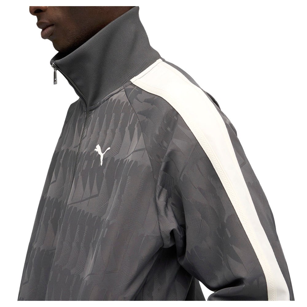 Shop Grey Mens The Neverworn VI T7 Full Zip Track Jacket – Shoebacca