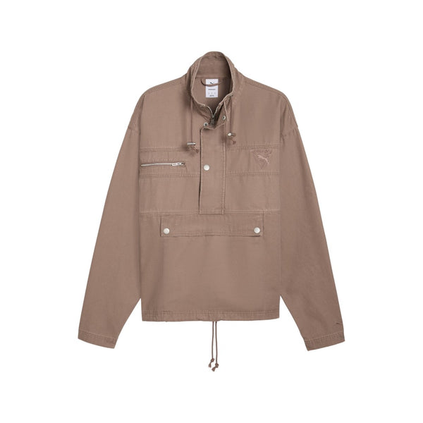 Shop Brown Mens Represent Half Quarter Zip Jacket – Shoebacca