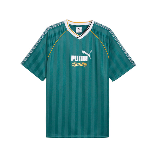 Shop Green Mens King Relaxed Football V-Neck Short Sleeve Jersey