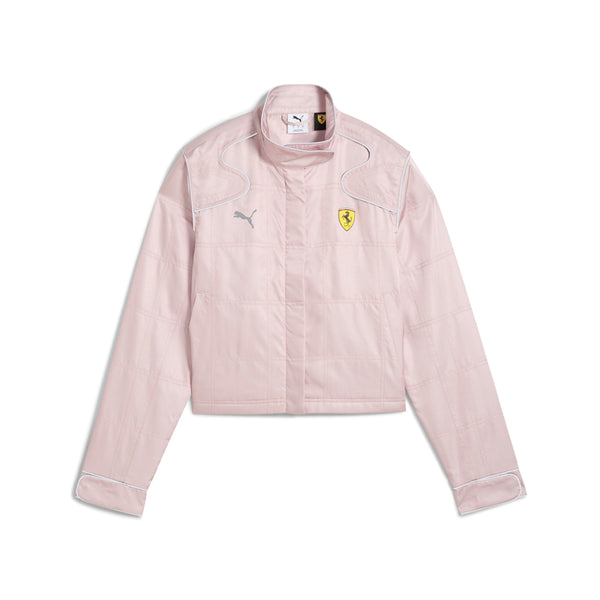 Shop Pink Womens Scuderia Ferrari Premium Racing Full Zip Jacket