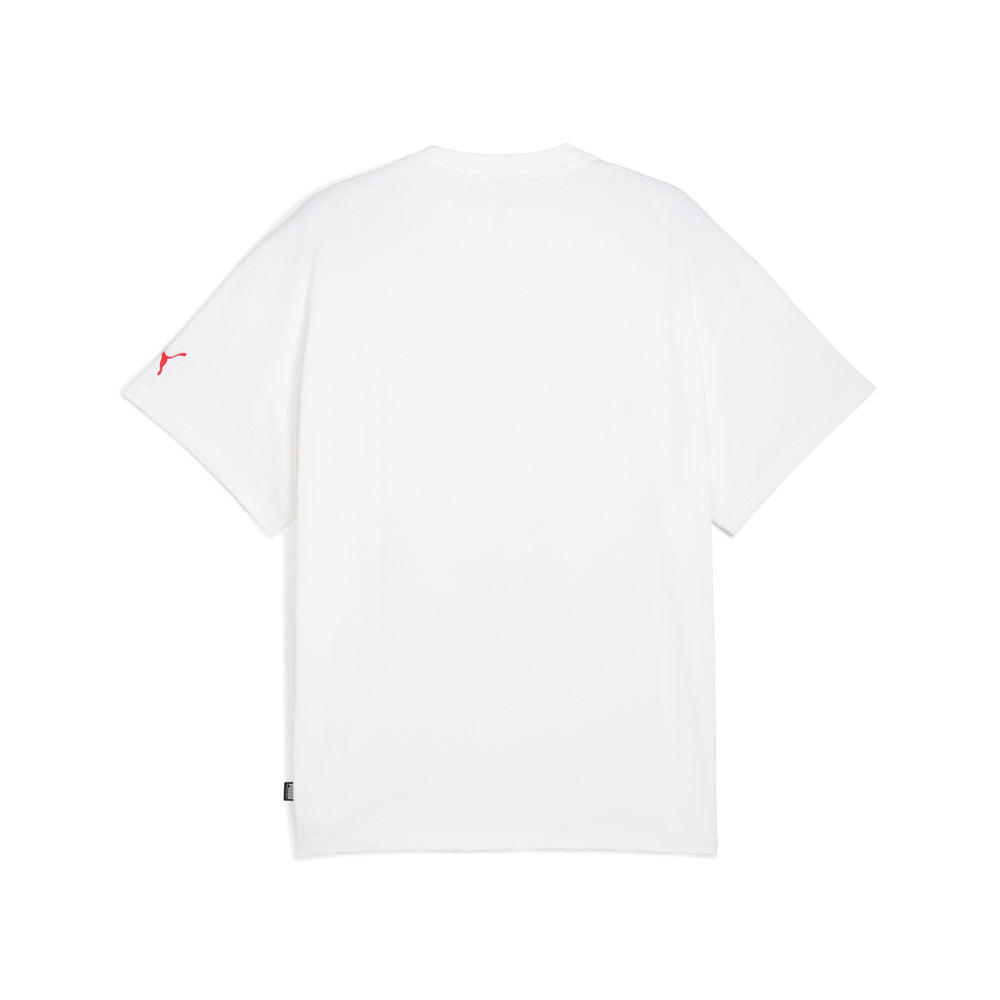 Shop White Mens Paris Pardon My French Graphic Crew Neck Short