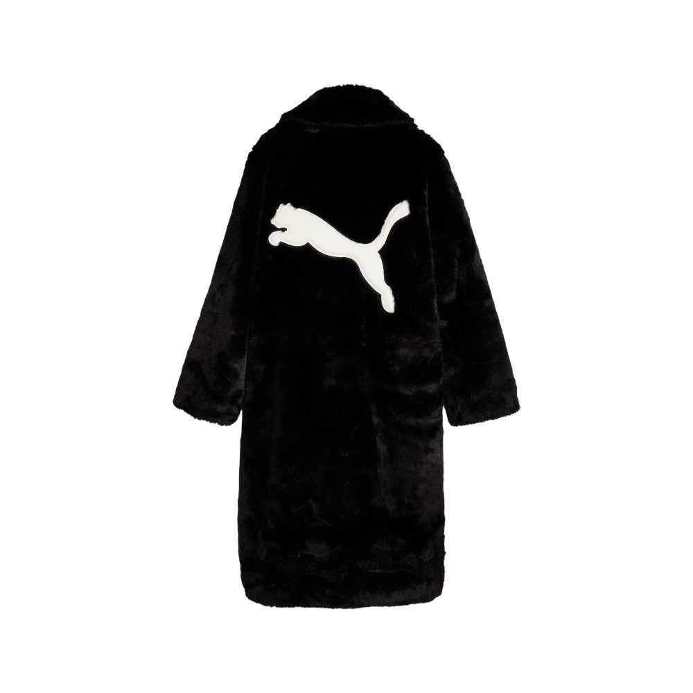 Shop Black Mens ASAP ROCKY X PUMA Flacko Fur Button Up Coat