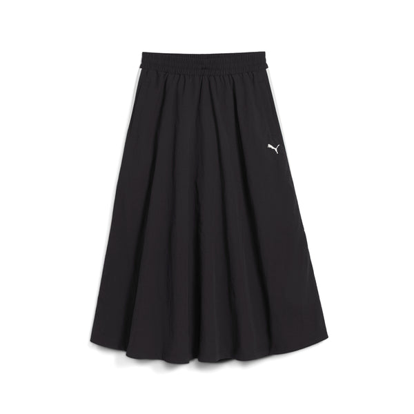 Shop Black Womens T7 Woven Midi Skirt – Shoebacca
