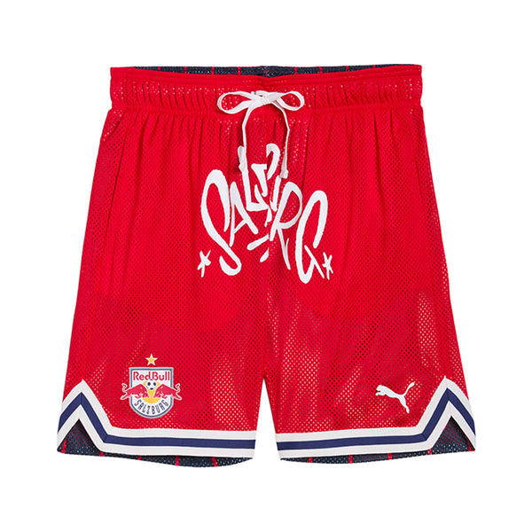 Shop Red Mens PUMA HOOPS X FC RED BULL SALZBURG Shorts – Shoebacca