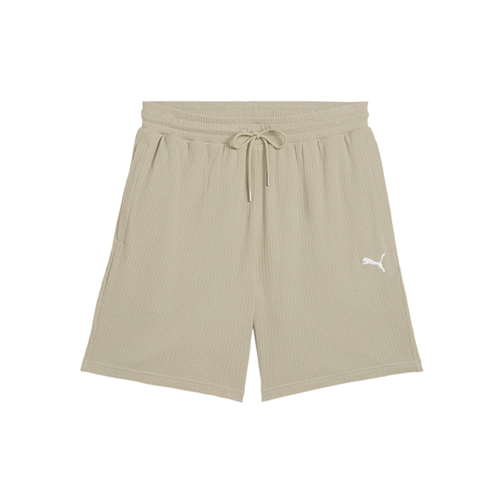 Shop Beige Mens Wardrobe Essentials 7 Inch Relaxed Shorts – Shoebacca
