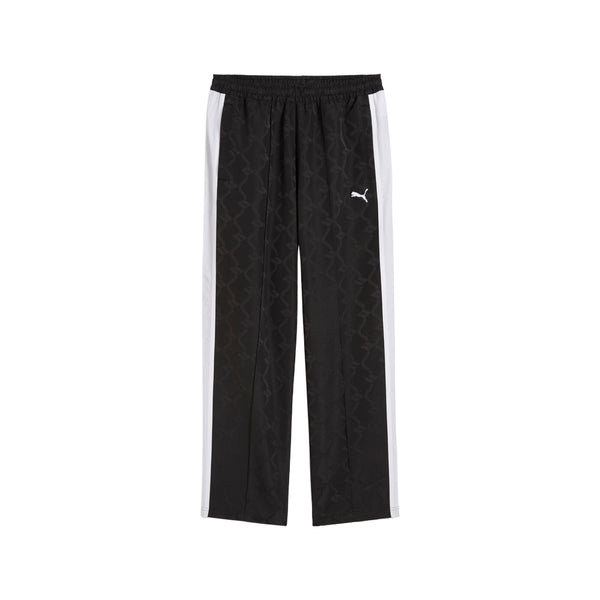 Shop Black Mens T7 Jacquarded Woven Relaxed Track Pants – Shoebacca