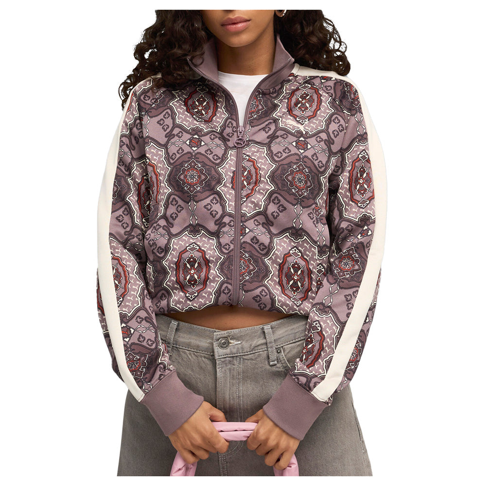 Shop Purple Womens T7 Vintage Prep Full Zip Track Jacket – Shoebacca