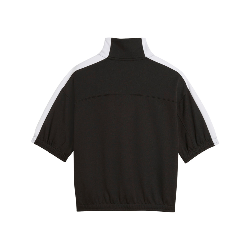 Shop Black Womens T7 Short Sleeve Full Zip Track Jacket – Shoebacca