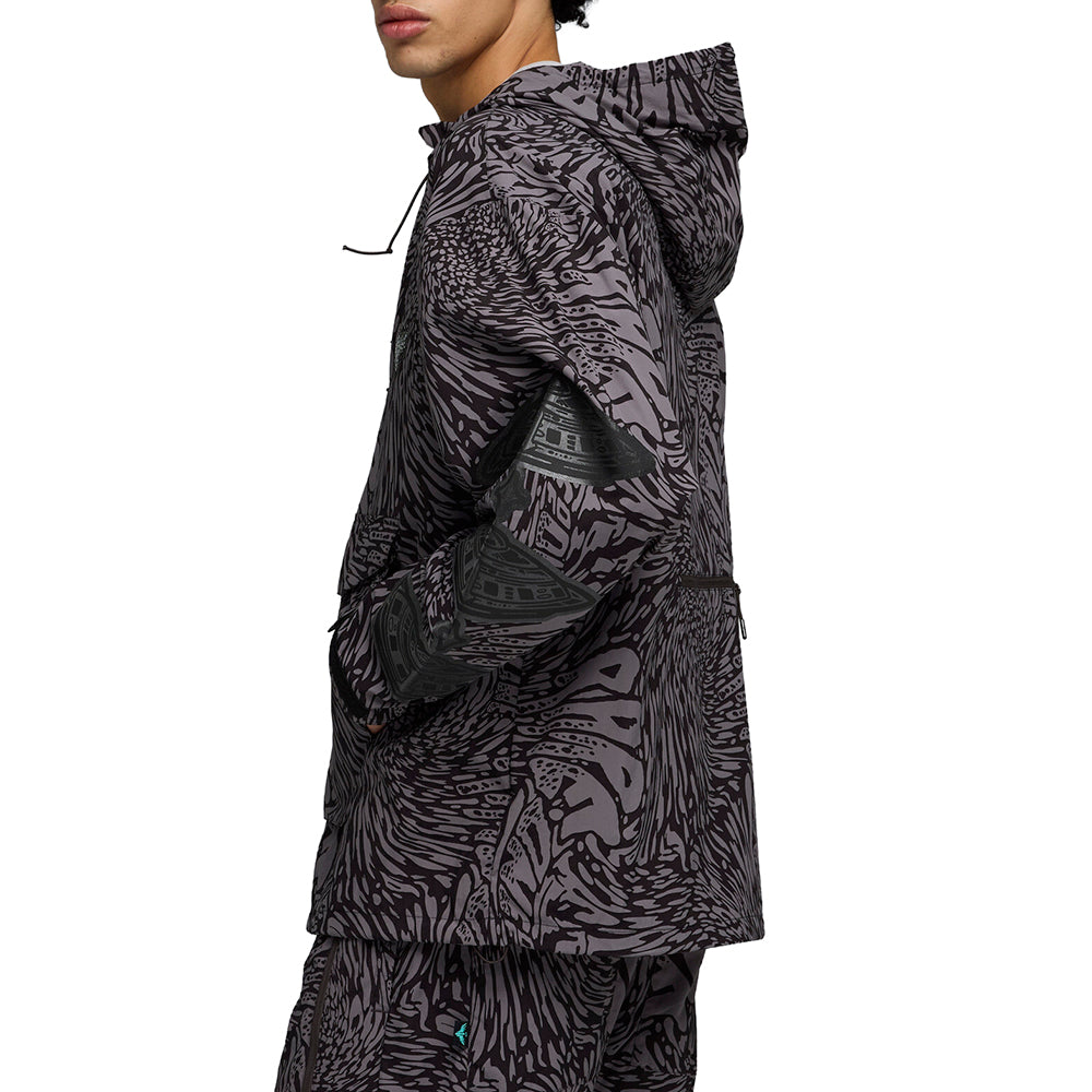 Shop Black, Grey Mens Lamelo X Melo World Packable Windbreaker