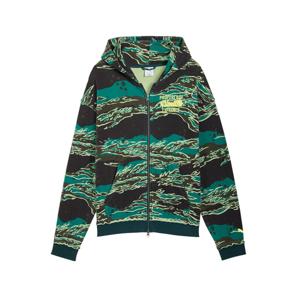 Shop Green Mens Lafrance Supply Full Zip Hoodie – Shoebacca