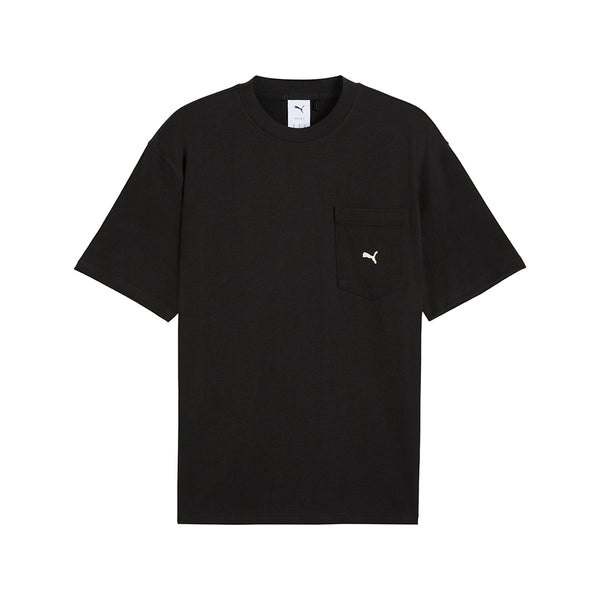 Shop Black Mens Select Essentials Pocket Crew Neck Short Sleeve T