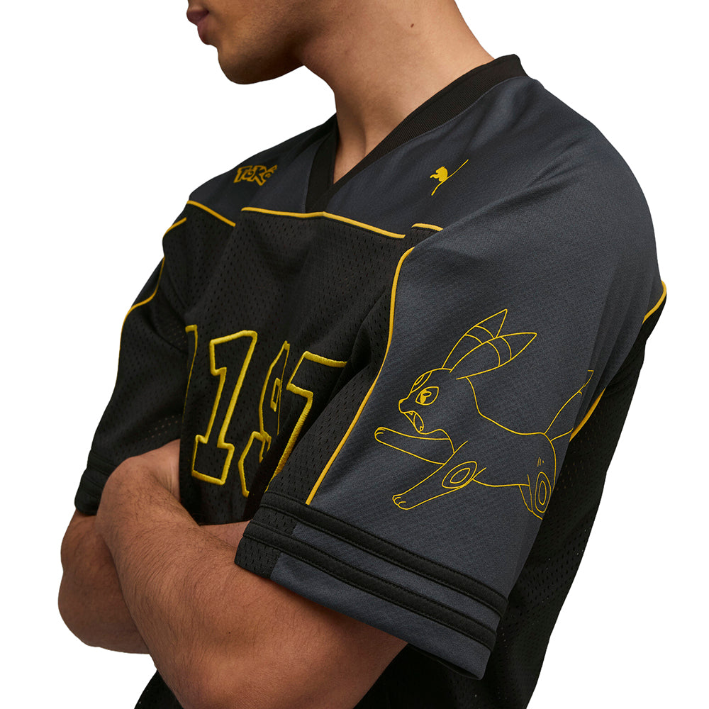 Shop Black Mens Pokemon X Oversized V-Neck Short Sleeve Jersey