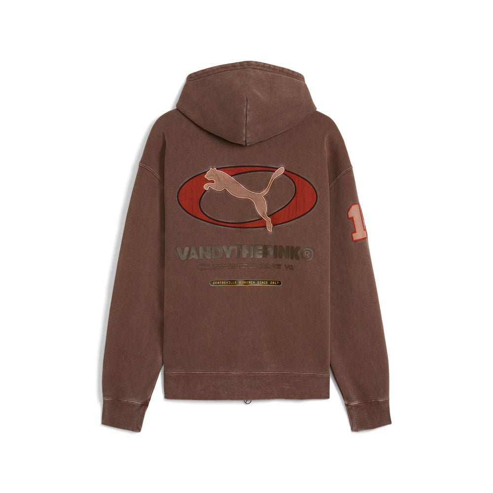 Shop Brown Mens Vandythepink Graphic Full Zip Hoodie – Shoebacca