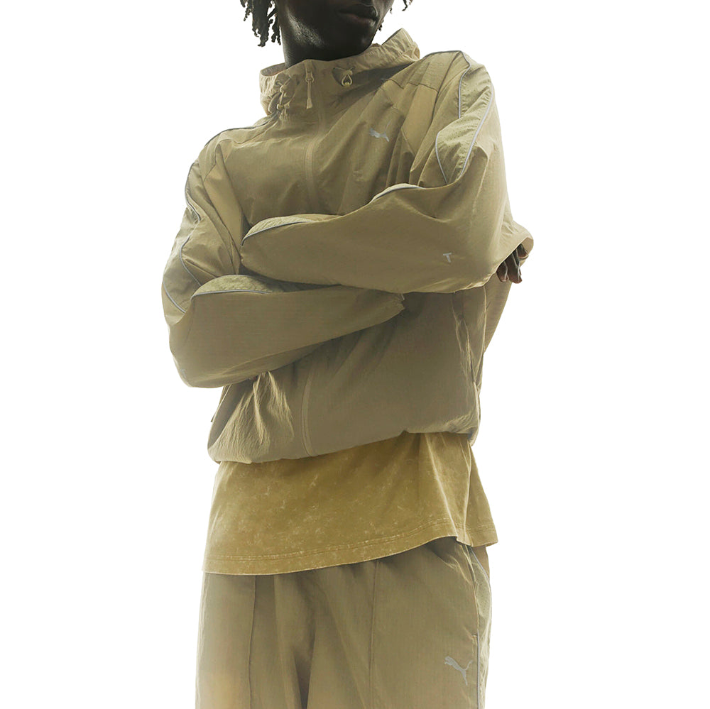 Shop Brown Mens Run Culture T7 Relaxed Track Jacket – Shoebacca