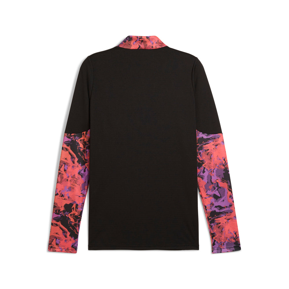 【manpukud】 Shop Black Mens IndividualCUP Mock Neck Long Sleeve Quarter Zip