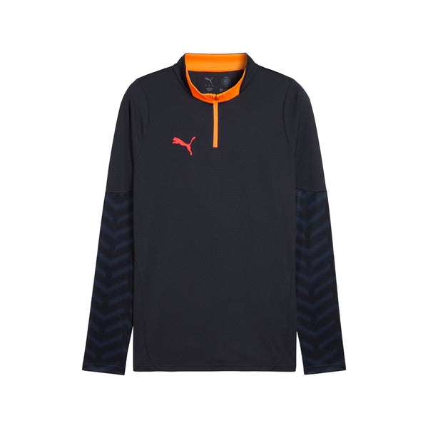 Shop Blue Mens Individualcup Long Sleeve Quarter Zip Pullover
