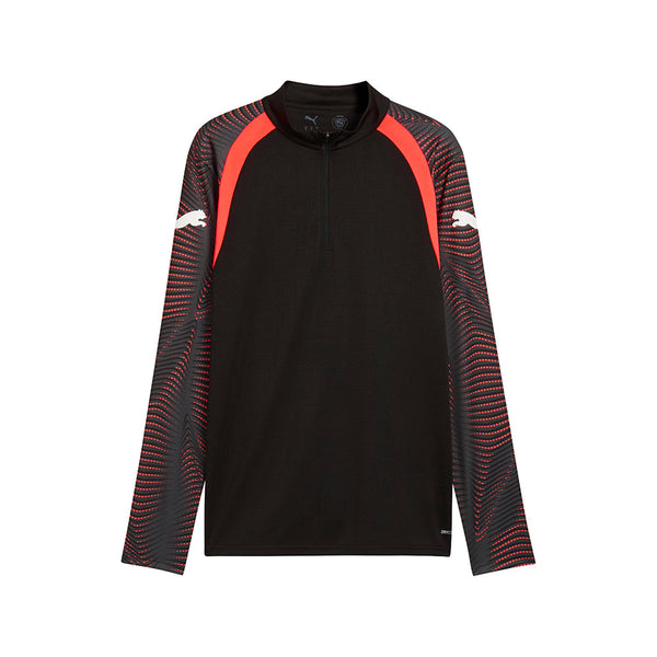 Shop Black Mens Individualfinal Collared Long Sleeve Quarter Zip