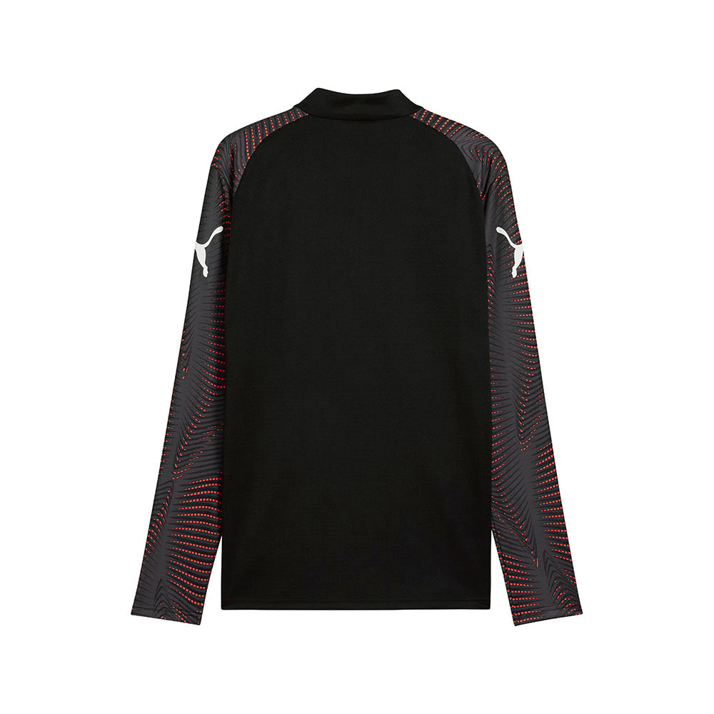 Shop Black Mens Individualfinal Collared Long Sleeve Quarter Zip