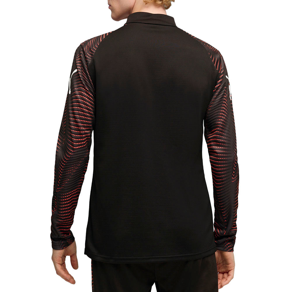 Shop Black Mens Individualfinal Collared Long Sleeve Quarter Zip