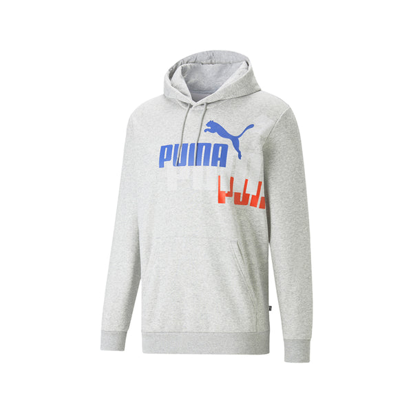 Shop Grey Mens Essentials Logo Power Pullover Hoodie – Shoebacca