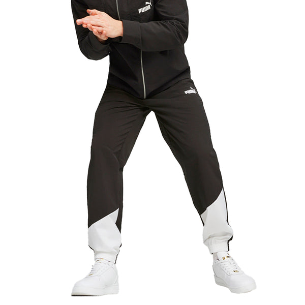Shop Black Mens Puma Power Colorblock Woven Pants – Shoebacca