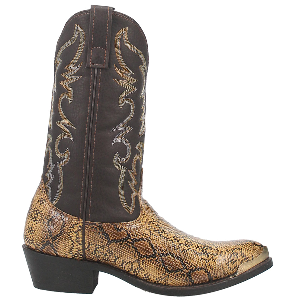 Laredo Men's Monty Snake Print Leather J-Toe Boots main image 1