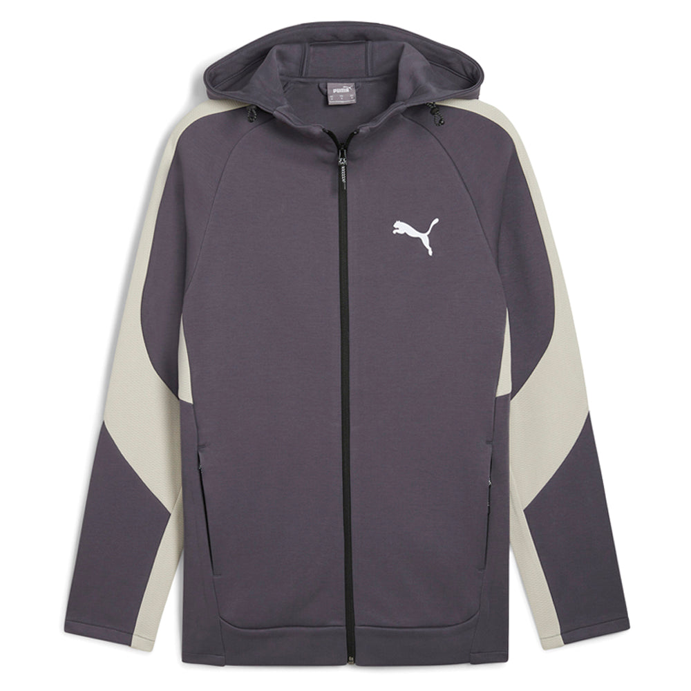 Shop Grey Mens Puma Evostripe Full Zip Hoodie – Shoebacca