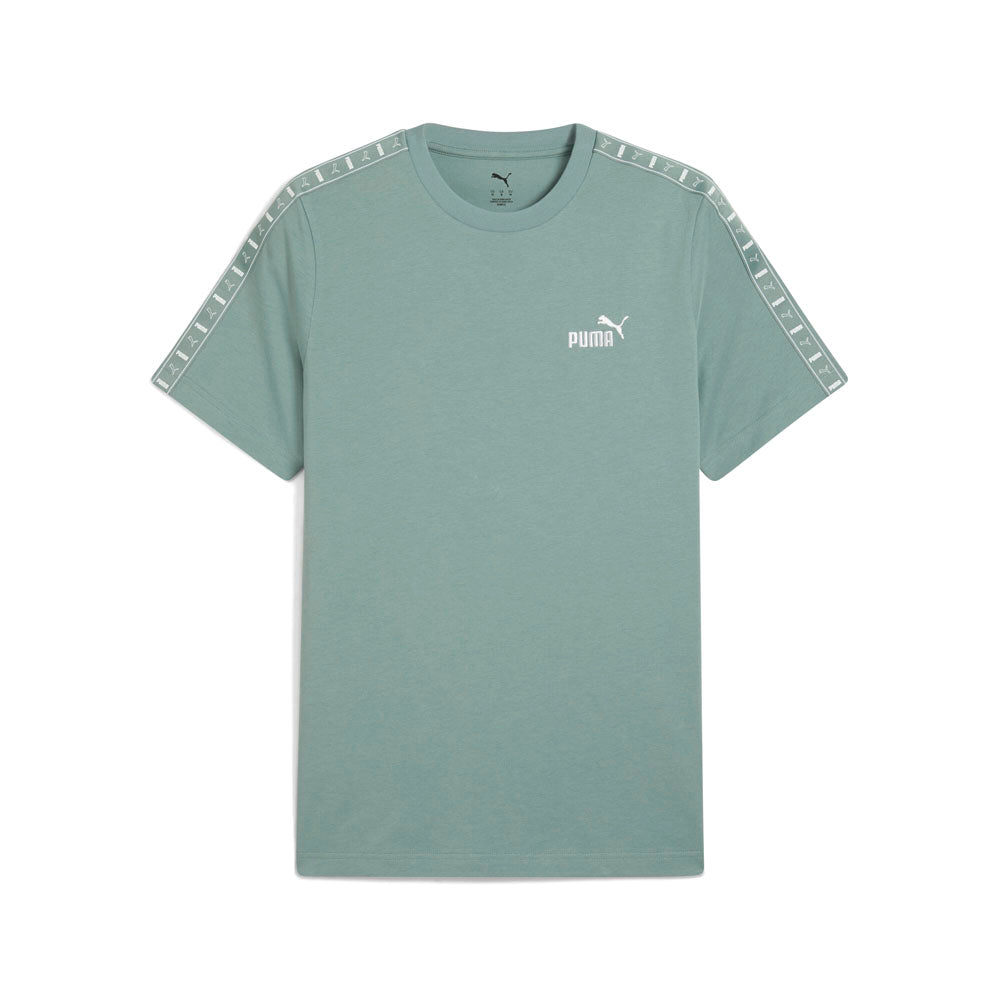 Shop Green Mens Essentials Tape Crew Neck Short Sleeve T-Shirt