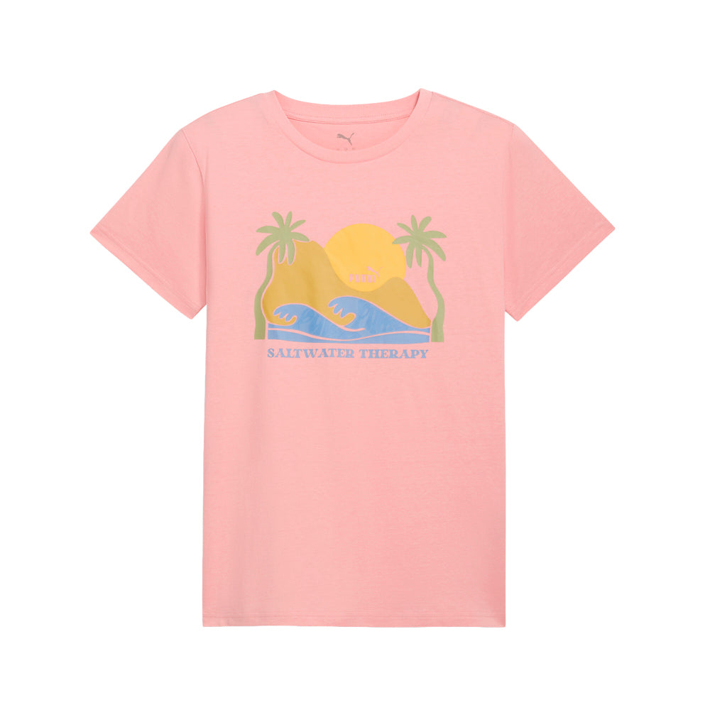 Shop Pink Womens Wellness Graphic Crew Neck Short Sleeve T-Shirt