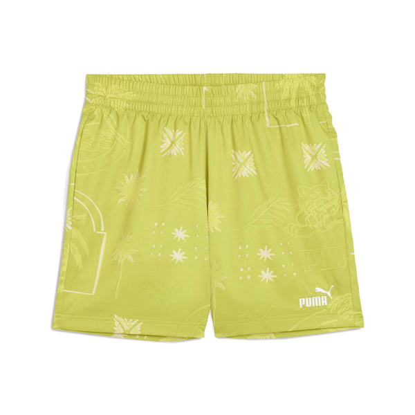 Shop Green Mens Palm Resort Graphic 5 Inch Woven Shorts – Shoebacca