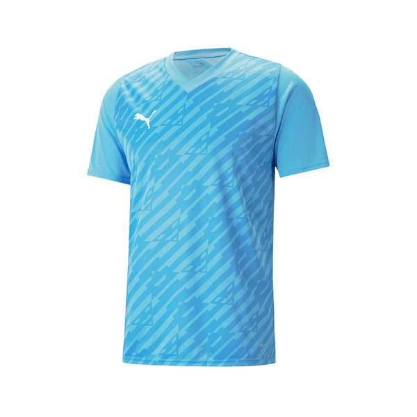 PUMA サッカーシャツ XL 水色 YAMAHA 10 SHUNSUKE Shop Blue Mens TeamULTIMATE Crew Neck Short Sleeve Soccer Jersey