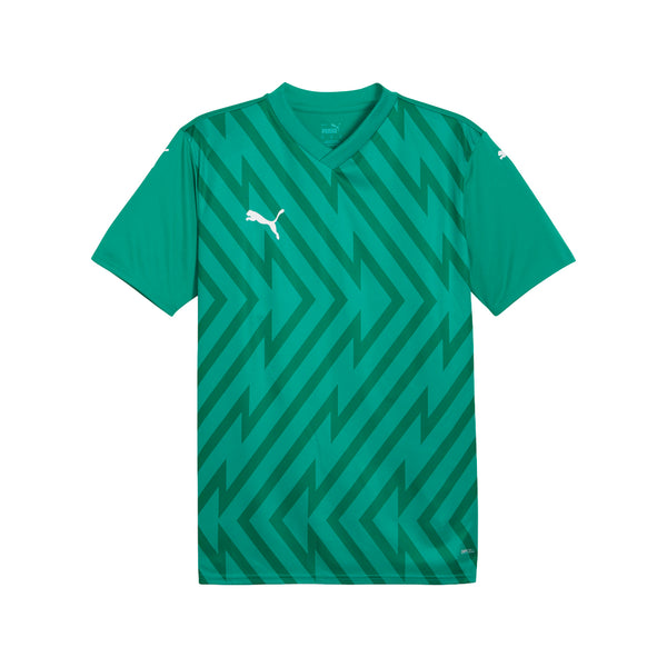 Shop Green Mens Teamglory V-Neck Short Sleeve Soccer Jersey