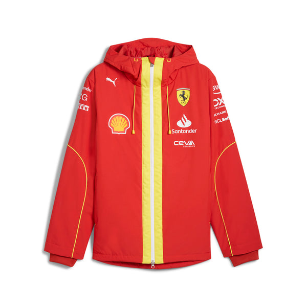 Shop Red Mens Scuderia Ferrari Team Pro Full Zip Jacket – Shoebacca