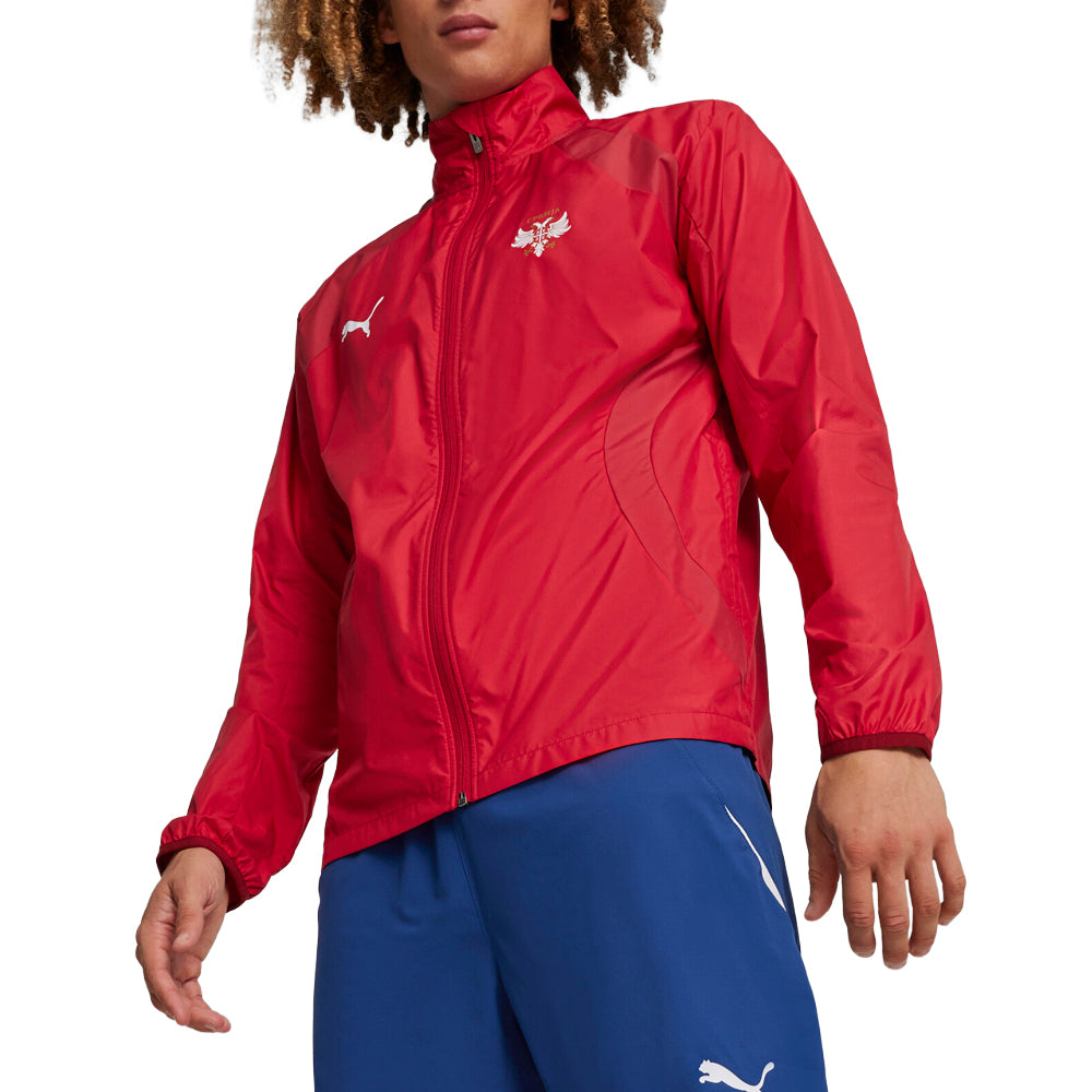 Shop Red Mens Fss Prematch Woven Full Zip Jacket – Shoebacca